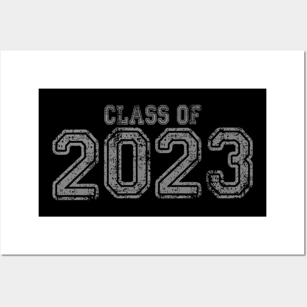 Varsity Gray Class of 2023 Wall Art by Jitterfly